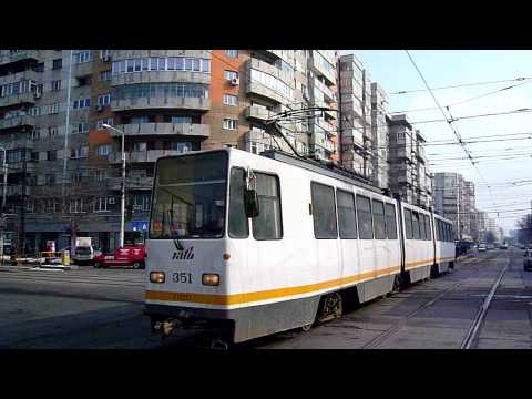 Tramvaiul V3A-93 #351 pe Bd. Ion Mihalache pe linia 42