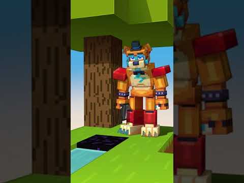 Insane Minecraft Skyblock with Glamrock Freddy!