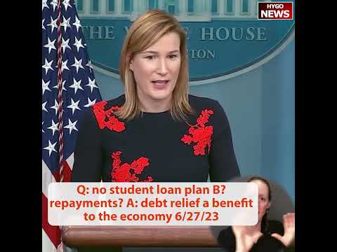 Reporter: Student Loan Plan B? Repayment Drag? — Spox: Debt Relief A Benefit To The Economy