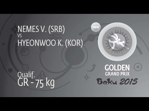 Qual. GR - 75 kg: K. HYEONWOO (KOR) df. V. NEMES (SRB) by TF, 10-0