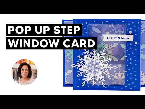 🔴Make this Pop Up Step Window Card for Christmas