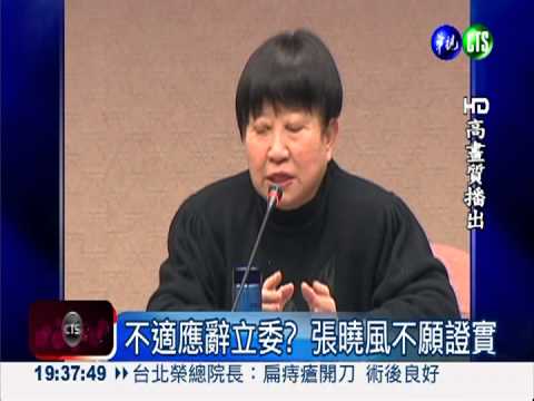 不適應萌退意 傳張曉風擬辭立委