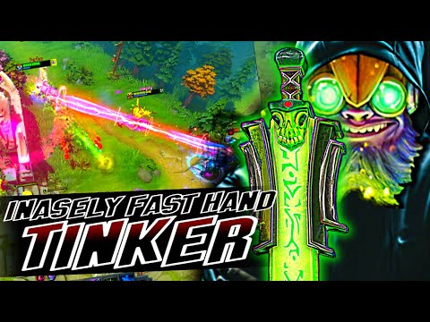 INSANELY FAST HAND TINKER | DOTA 2 TINKER GAMEPLAY