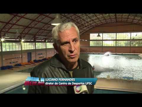 Piscina interditada no campus da UFSC