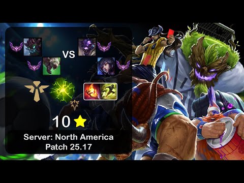 Maokai Support + Twitch vs Alistar + Ahri - NA Master - Patch 25.17