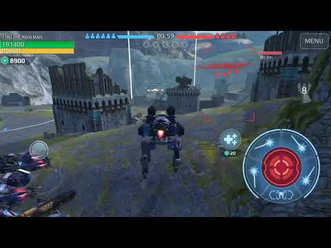 War Robots 3.3m Damage 15 Kills. Solo Beacon Rush on Castle Map. Spectre Pulsar.