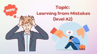 English shadowing | Learning from Mistakes | Level A2 | How to improve English