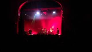 Tim Gane of Stereolab entering stage to play 'Crest' w/ Deerhunter Berlin 18th Nov. 2015 Heimathafen