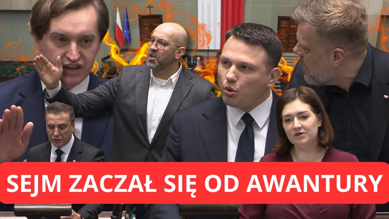 BURZA W SEJMIE NA POCZĄTKU OBRAD