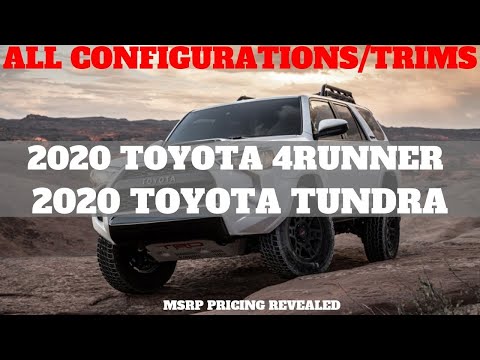 OFFICIAL 2020 Toyota Model's Pricing - All Trims/Configurations MSRP