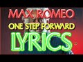 Max Romeo’s One Step Foward - Lyrics and Visualization