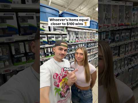Closest to $100 wins!! 🏷️ #scavengerhunt #couple #coupleschallenges