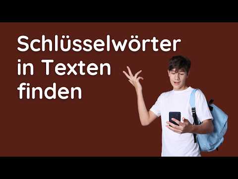 Schlüsselwörter in Texten ✅ Erklärung und Beispiel