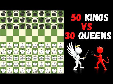 50 Kings VS 30 Queens | Fairy Chess