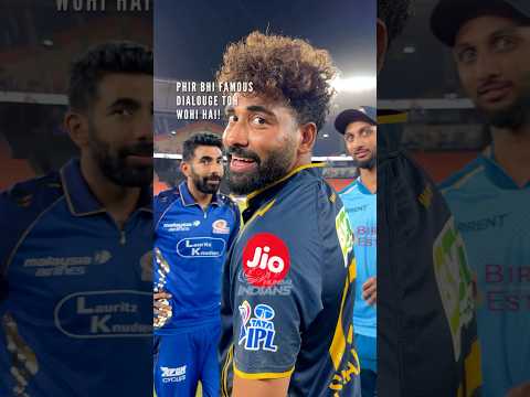 DSP believes only in Jassi bhai! 🫂💙 | #MumbaiIndians #OneFamily #TATAIPL #GTvMI