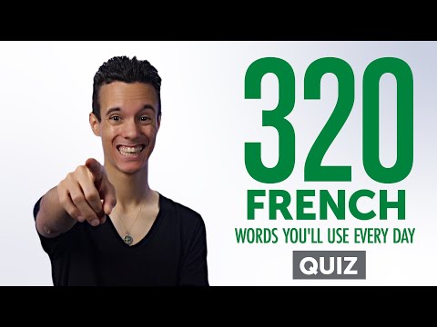 Quiz | 320 French Words You'll Use Every Day - Basic Vocabulary #72
