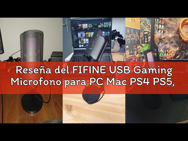 Vídeo relacionado con Anykuu Gaming Microfono para PC PS4 PS5 Condensador