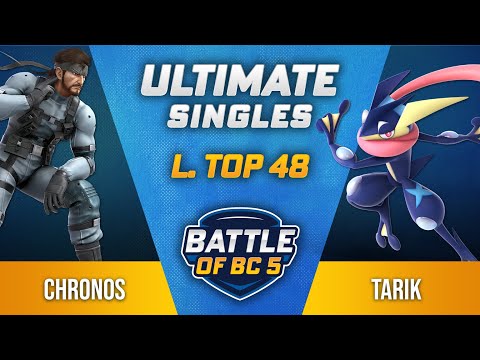 Chronos (Snake) vs Tarik (Greninja) - Ultimate Singles Losers Top 48 - Battle of BC 5