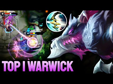 WILD RIFT WARWICK - TOP 1 WARWICK GAMEPLAY - EX SOVEREIGN RANKED
