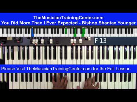 Organ: How to Play "You Did More Than I Ever Expected"  - Bishop Shantae Younger