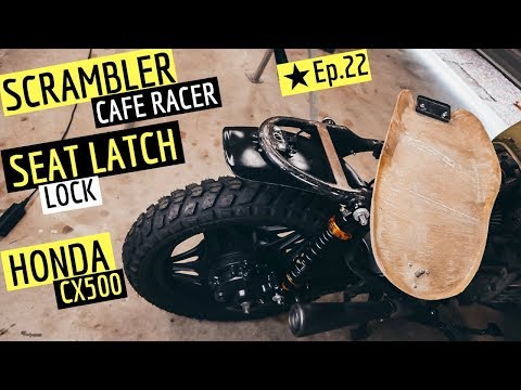 Motorcycle Seat Latch Fabricating on the Honda Scrambler ★ Ep.22 Video