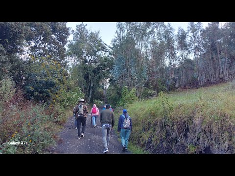 Peregrinación a la Morenita de Güican Boyacá desde el Cocuy ruta los Laureles.