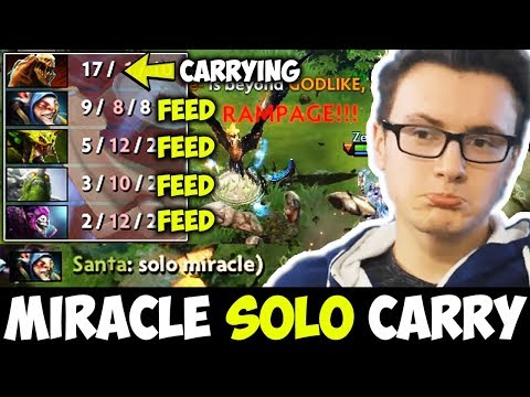 Miracle [Lifestealer] - Solo Carrying The Feeder team | ComeBack Turns Into Epic Rampage!! Dota 2