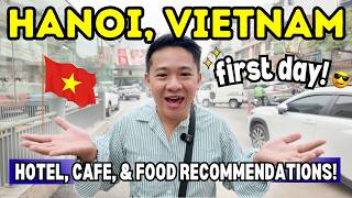 FIRST DAY in HANOI VIETNAM: Budget-Friendly Hotel, Cafe, & F…