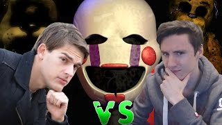 Golden Freddy or The Puppet, Who Wins? | Game Theory FNaF 4 Reaction!