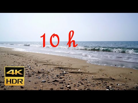 Ocean Waves Relaxation 10 Hours in 4k HDR  | Soothing Waves Crashing on Beach