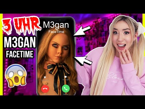 FACETIME niemals M3GAN aus KINO FILM in real LIFE um 3 Uhr nachts (ist sie SCHLIMMER als WEDNESDAY)