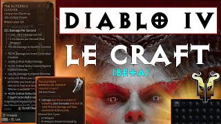 Diablo 4 Comment fonctionne le Craft dans la Beta?