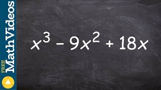 Factor a trinomial by first factoring out the GCF