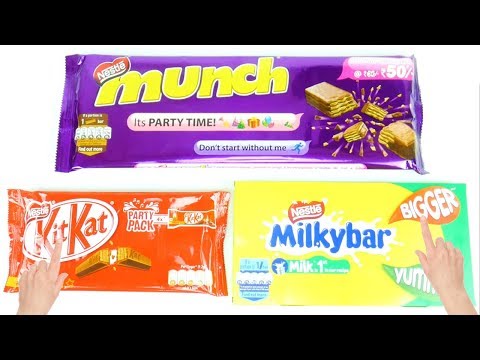 Party Pack Chocolates Unboxing for Kids, Nestle Munch, Nestle Kitkat, Nestle Milkybar