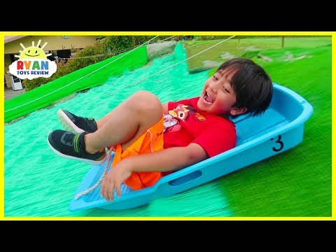 Worlds Biggest Giant Slides!!! | Kids Family Fun Trip to the Farm with Animals!!!