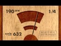 190 BPM 1/4 Wood Metronome HD