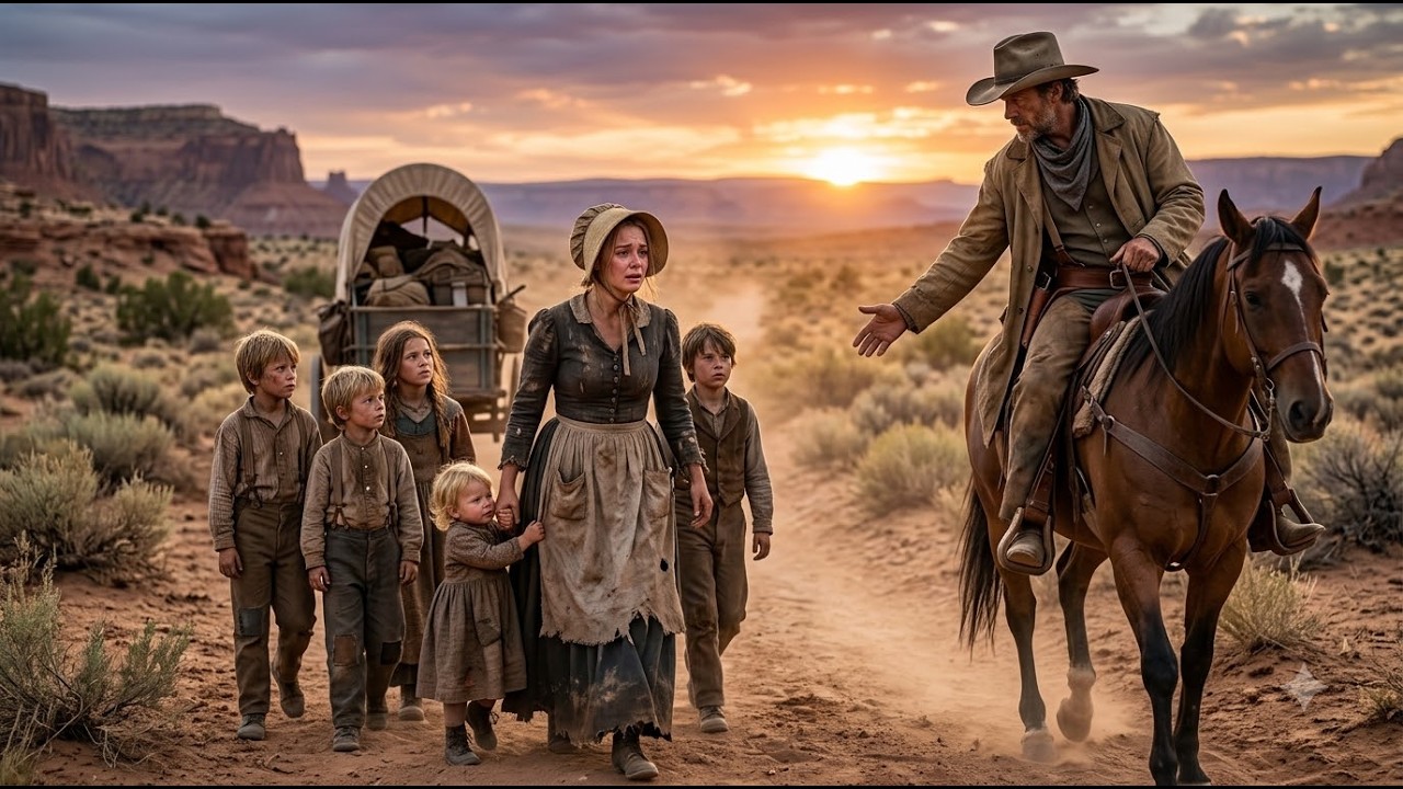 Pregnant Widow Dragged 5 Kids Through the Desert—Until a Cowboy Said, “Come With Me.”