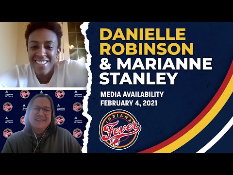 Danielle Robinson Introductory Press Conference With Marianne Stanley | Indiana Fever WNBA