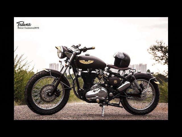 Eimor Customs modifies a Royal Enfield Classic motorcycle into a beautiful  bobber