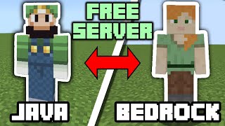 How To Make a FREE Java + Bedrock Crossplay Server (Minecraft)