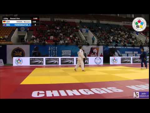 Judo 2014 Grand Prix Ulaanbaatar: Kraeh (GER) - Tseregbaatar (MGL) [-52kg]