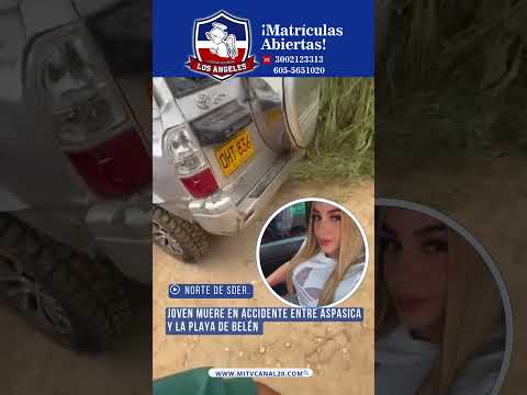 Joven estudiante muere en accidente en vía Aspasica ⚠️