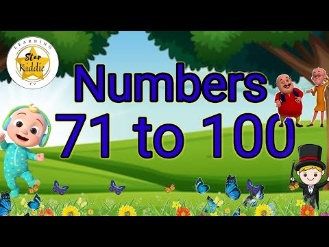 Learn Numbers 71 to 100,Counting from 71to100, छोटे बच्चों की पढ़ाई,#StarKiddie#toddler#kidssong#123