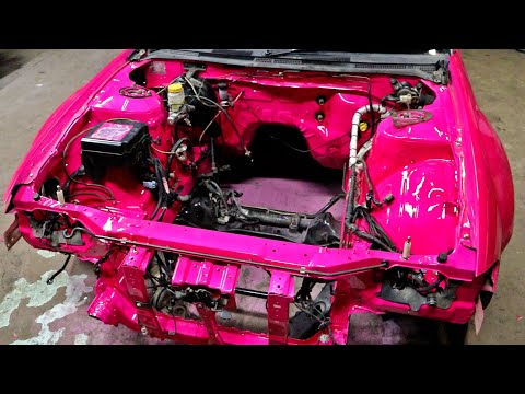 S15 ENGINE BAY IS PAINTED & READY FOR THE HKS FORGED SR20!