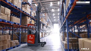High Reach AGV in 3PL Warehouse