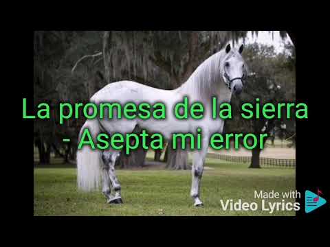 La promesa de la sierra - Asepta mi error