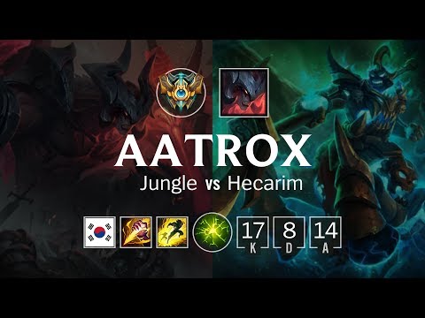 Aatrox Jungle vs Hecarim - KR Challenger Patch 8.22