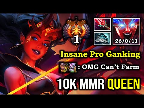NEW RANK 1ST QOP Insane Pro Ganking EZ Outfarm Alchemist with Godlike & Zero Death 10K MMR DotA 2