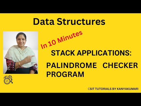 Stack Applications Palindrome String Applications Of Stack Stackapplications Applicationsofstack