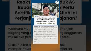 Kata MUI soal Produk AS Bebas Masuk RI Tanpa Sertifikasi Halal: Perjanjian atau Penjajahan?
